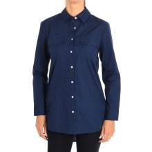 Women's long sleeve lapel collar shirt 5WR85Q8L4