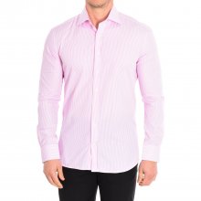 Men's long sleeve lapel collar button closure shirt BAR6
