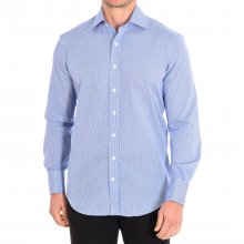MICROVICHY4-G men's long-sleeved shirt with lapel collar
