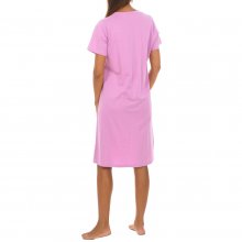 Women's short-sleeved round neck nightgown KL45210