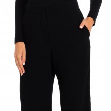 Long, loose-fitting, low-cut trousers with straight cut 1NP16T1M014 woman