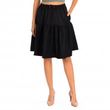 Skirt with elastic waist with drawstring 6Z2N632N89Z women