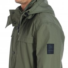 Parka design jacket without inner lining and detachable hood 10005075 man