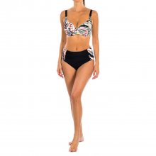 Top de bikini estampado con aros W230439 mujer