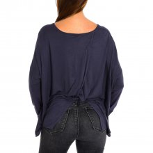 Long sleeve round neck sweater 8928 woman