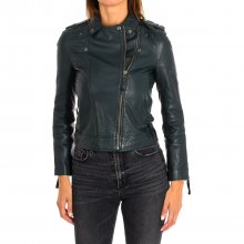 Short long sleeve leather jacket 9461 women