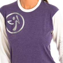Women's long-sleeved round neck sports sweatshirt Z2T00136