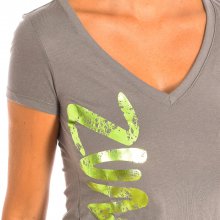 Women's short-sleeved V-neck sports T-shirt Z1T00320