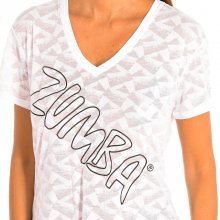 Camiseta deportiva con manga corta y cuello de pico Z1T00587 mujer