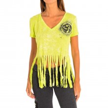 Women's short-sleeved V-neck sports T-shirt Z1T00401