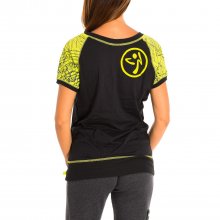 Camiseta Deportiva de manga corta y cuello en pico Z1T00469 mujer