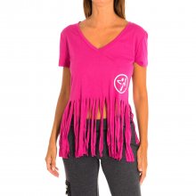 Women's short-sleeved V-neck sports T-shirt Z1T00371