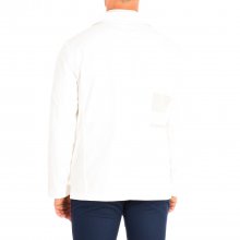 Men's long-sleeved jacket with regular fit lapel collar TMJ001-TW408
