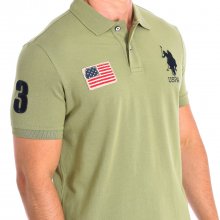 JARECBFD Short Sleeve Polo with contrasting lapel collar 61431 man
