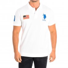 JARE Short Sleeve Polo with contrasting lapel collar 64777 man