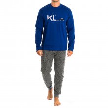 Pijama manga larga cuello redondo KL30178 hombre