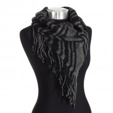 Knitted collar with fringe finish 108700 women
