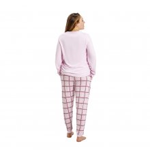 Pijama manga larga y cuello redondo MUDP0100 mujer