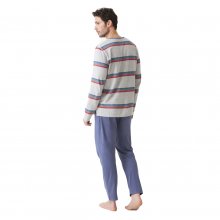 Men's V-neck Long Sleeve Pajamas JJBDP5600
