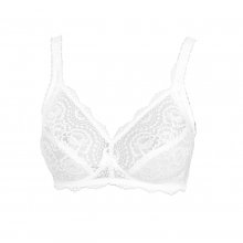 Lace bra without underwire and with cups P0A8T woman