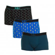 Pack-3 Boxers Funny tejido transpirable KL3010 hombre