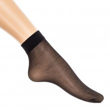 Pack-6 20 Denier ankle elastic stockings FURBETTO-20 woman