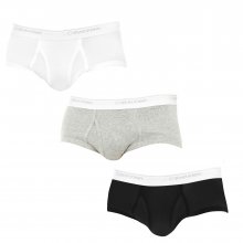 Pack-3 Slips with breathable fabric and front opening U1000A for men