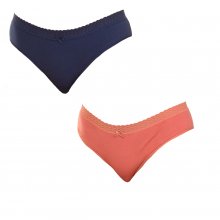 Pack-2 Hipster panties with matching interior lining D09AK women