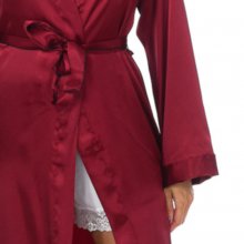 Cross 3/4 sleeve robe with drawstring closure 2116 woman