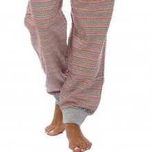 Pijama de invierno manga larga GEOMETRICAL ORANGE KL45187 mujer