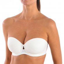 LIVIA women's strapless underwire bra with padded cups