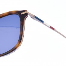 Square-shaped metal and acetate sunglasses L608SND women
