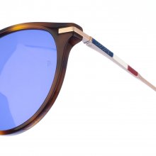 Square-shaped acetate and metal sunglasses L609SND women