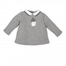 Long-sleeved sweater with lapel collar 3810W17 baby