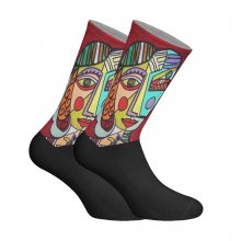 Unisex Elastic Printed Long Socks