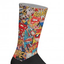 Unisex Elastic Printed Long Socks