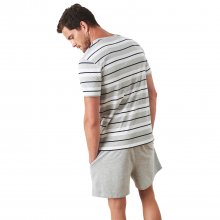Men's Short Sleeve and Round Neck Pajamas JJBDH6000