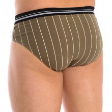 Men's anatomical front breathable fabric brief A077H