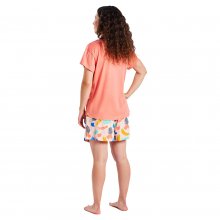 Women's short-sleeved and round neck pajamas MUEH0100