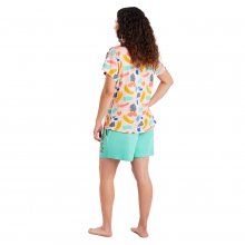 Women's short-sleeved and round neck pajamas MUEH0101