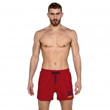 Men's Short Swimsuit with Mesh Lining MUHARBOURRED01