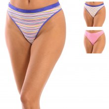 Pack-3 Cotton Strech Thongs with inner lining D4C19 woman
