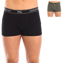 Pack-2 Breathable fabric boxers with anatomical front KL2014 men