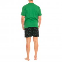 Pijama de hombre KL30000 Ropa de dormir cómoda de algodón. Pijama de verano dos piezas. Conjunto de pijama para Hombre