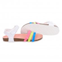 Sandalias planas con velcro 405600 niña