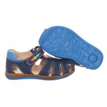 Flat sandals with velcro 017125 boy