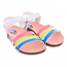 Sandalias planas con velcro 405600 niña