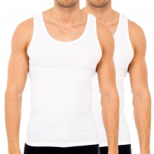 Pack of 2 undershirts with wide straps for men, model AS02300. Everyday comfort guaranteed.