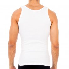 Pack of 2 undershirts with wide straps for men, model AS02300. Everyday comfort guaranteed.