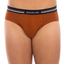 Breathable fabric brief, anatomical front, model A077H for men. Superior comfort and fit.